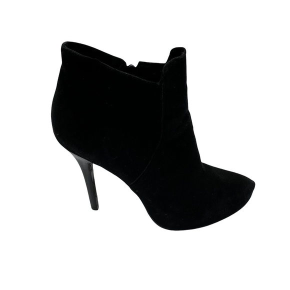 Diego di Lucca Black Suede Stiletto Ankle Boots Size 10 - Picture 5 of 10